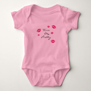Body Para Bebé Bésame Bonito traje de bodrio rosado