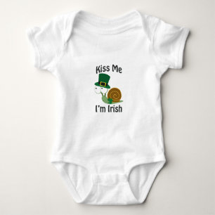 Body Para Bebé Bésame Soy Caracol Irlandés