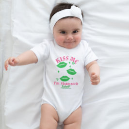 Body Para Bebé ¡Bésame, soy dulce de trébol! Día de San Patricio