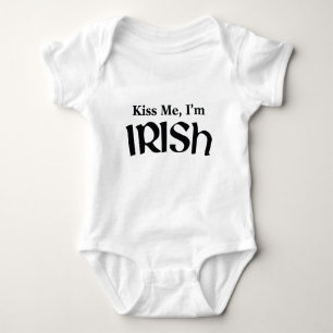 Body Para Bebé Bésame soy irlandés