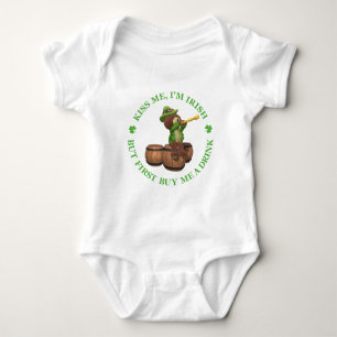 Body Para Bebé Bésame, soy irlandés - pero primero compre una beb