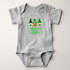 Body Para Bebé Bésame soy irlandés San Patricio Gnome Trébol