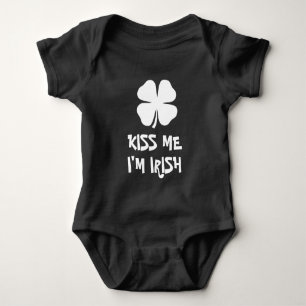 Body Para Bebé Bésame Soy Irlandés Traje de bebé para el día de S