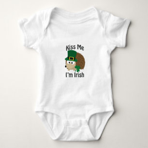 Body Para Bebé Bésame, soy un hedgehog irlandés