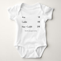 Besos y abrazos divertido bebé mamá refrán