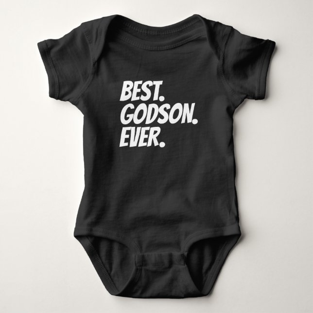 Body Para Bebé Best Godson Ever (Anverso)