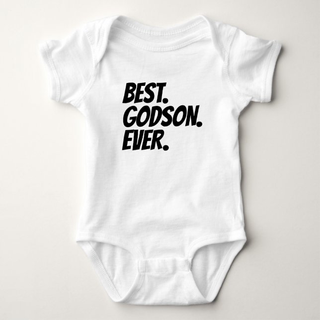 Body Para Bebé Best Godson Ever (Anverso)