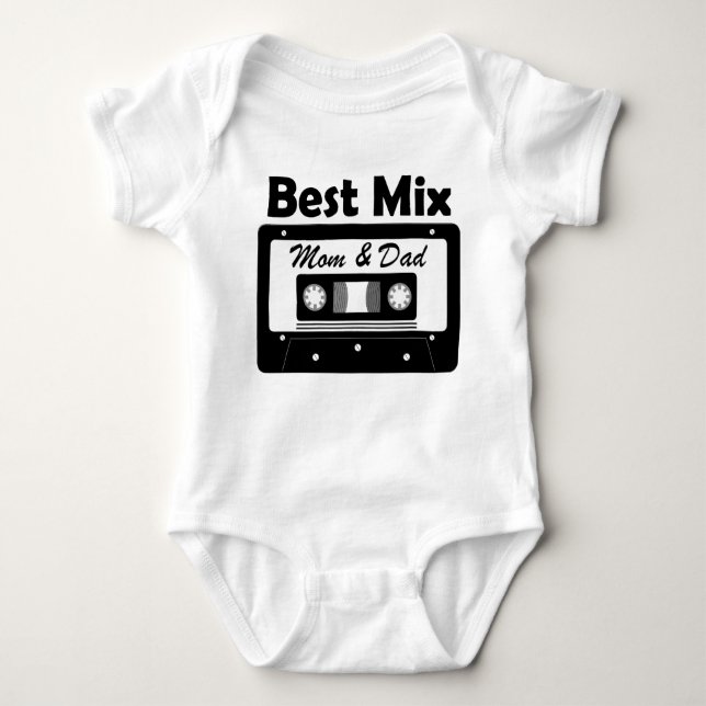 Body Para Bebé Best Mix Mom and Dad Baby Shower Gift  (Anverso)