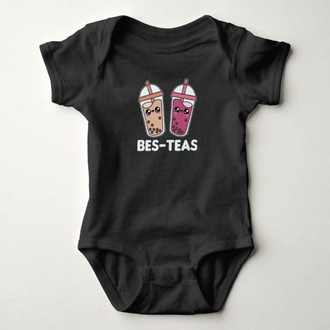 Body Para Bebé Best Teas - Bubble Tea Kawaii Boba Tea Love (Anverso)