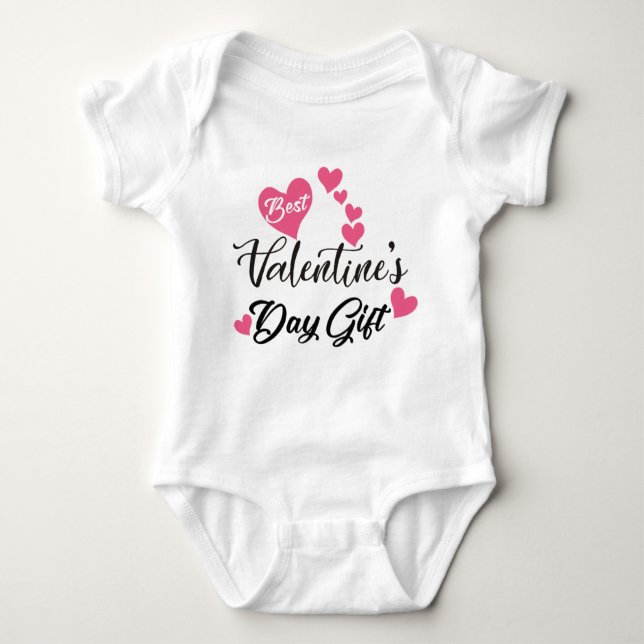 Body Para Bebé Best Valentines Day Baby Bodysuit - Cute Gift Desi (Anverso)