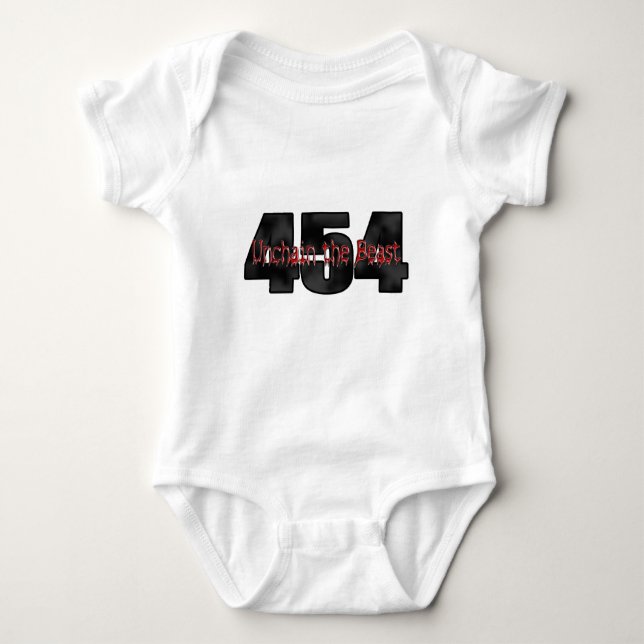 Body Para Bebé Bestia grande del bloque 454 (Anverso)