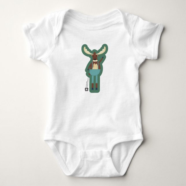 Body Para Bebé Biblioteca de Spokane del mercado de Moose Baby Bo (Anverso)