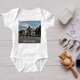 Body Para Bebé Biblioteca del Congreso en Patrón Mosaico