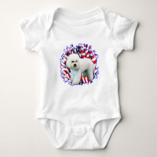 Body Para Bebé Bichon Frise Patriot
