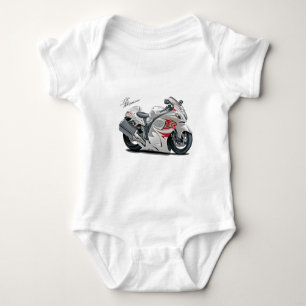 Body Para Bebé Bici Blanco-Roja de Hayabusa