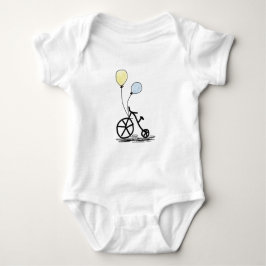 Body Para Bebé Bicicleta y globos