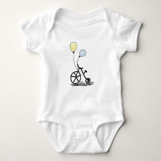 Body Para Bebé Bicicleta y globos