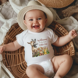 Body Para Bebé Bienvenida animales de granja para bebés