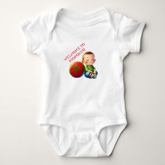 Body Para Bebé Bienvenido a Marruecos Bodysuit para bebé – Mono m (Anverso)