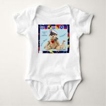 Bienvenido Bebé Marinero Oso Bodysuit