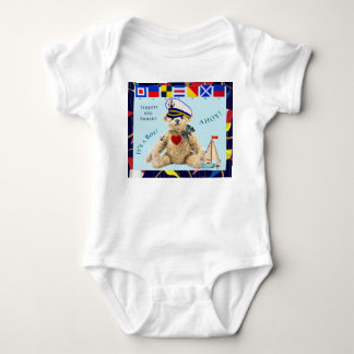 Body Para Bebé Bienvenido Bebé Marinero Oso Bodysuit