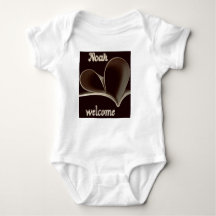 Bienvenido Noah Heartfelt Baby Bodysuit.