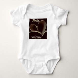Body Para Bebé Bienvenido Noah Heartfelt Baby Bodysuit.