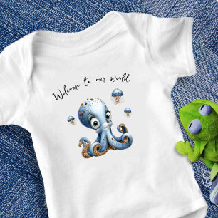Body Para Bebé Bienvenido nuevo bebé pulpo
