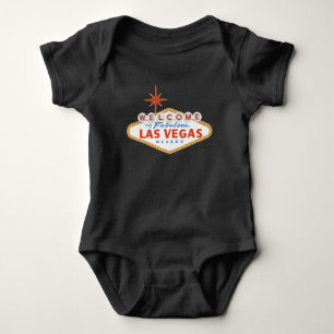 Body Para Bebé Bienvenidos a Las Vegas Baby Shirt Black Bodysuit