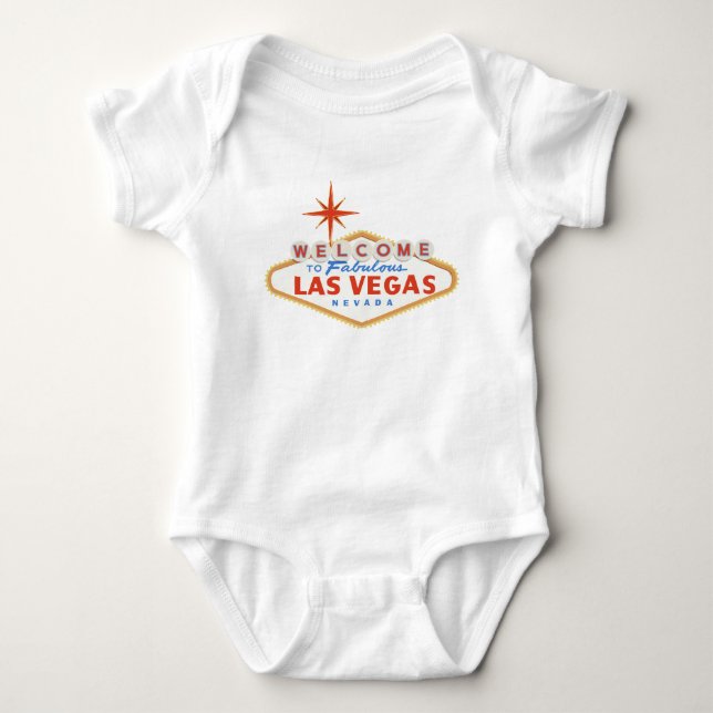 Body Para Bebé Bienvenidos a Las Vegas Baby Shirt Bodysuit (Anverso)