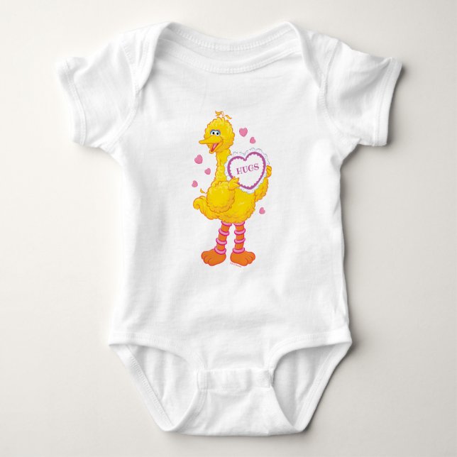 Body Para Bebé Big Bird Valentine (Anverso)