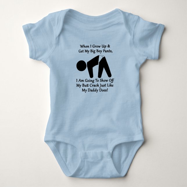 Body Para Bebé Big Boy Pantalones Bebé (Anverso)