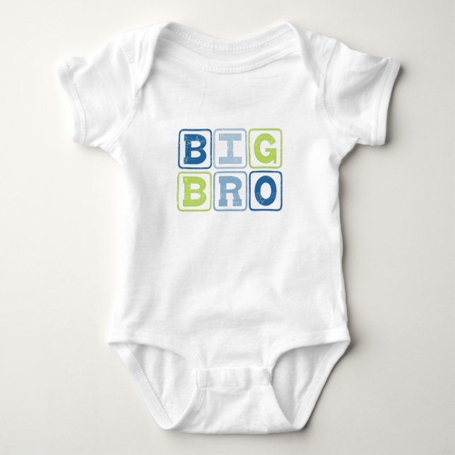 BODY PARA BEBÉ BIG BRO OUTLINE BLOCKS (Anverso)