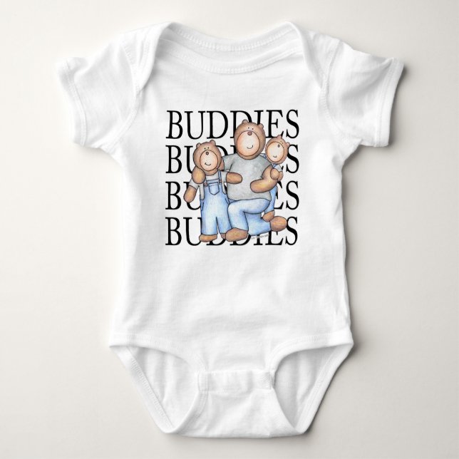 Body Para Bebé Big Buddy Little Buddy New Sibling (Anverso)
