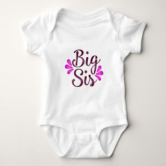 Body Para Bebé Big Sis (Anverso)