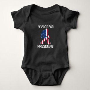 Body Para Bebé Bigfoot Para Presidente Bigfoot Divertido