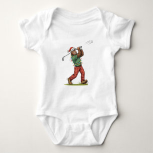 Body Para Bebé Bigfoot Sasquatch Golf Navidad 2026 Fiesta