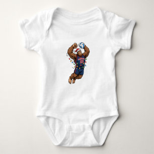 Body Para Bebé Bigfoot Sasquatch Voleibol Navidad Deporte