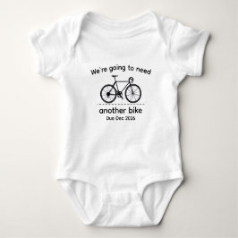 Body Para Bebé Biker Baby Announcement - Baby Cycling - Biking