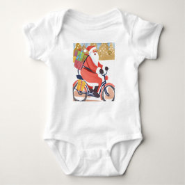 Body Para Bebé Biker santa claus