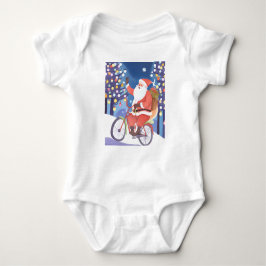 Body Para Bebé Biker santa claus
