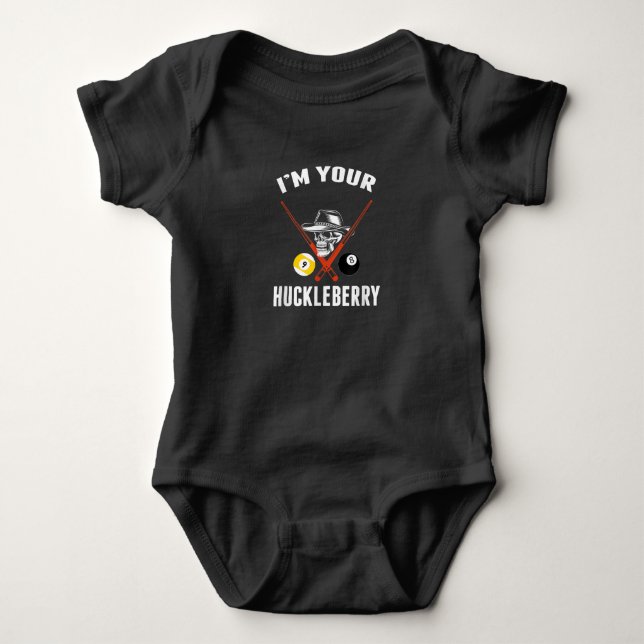 Body Para Bebé Billiard Regalo Billiards Pool Yo Tu Huckleberry (Anverso)