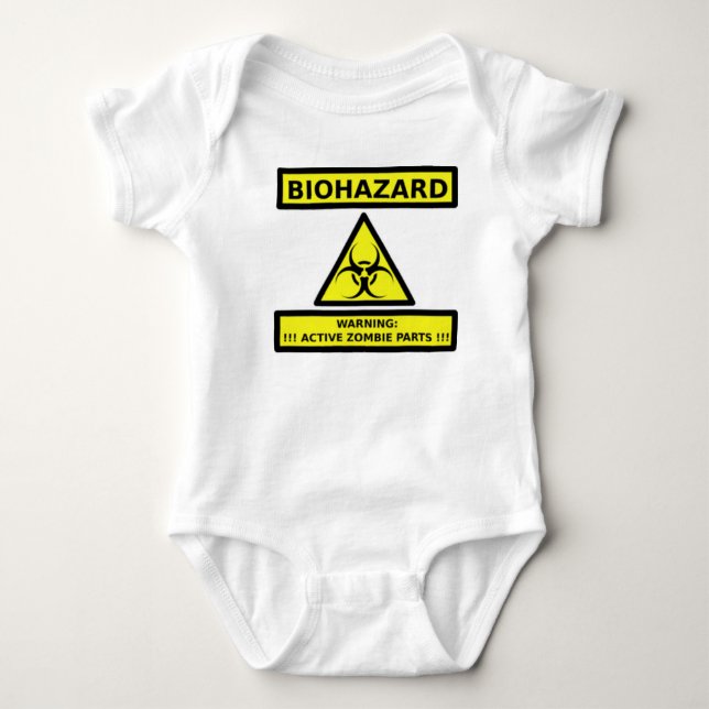 BODY PARA BEBÉ BIOHAZARD - PIEZAS DEL ZOMBI DE WARNING-ACTIVE (Anverso)