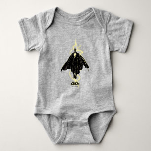 Body Para Bebé Black Adam Lightning Silhouette Graphic