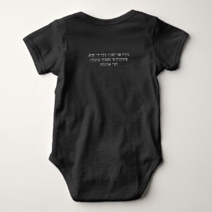 Body Para Bebé Black Baby Bodysuit Hebreo Moral Prayer
