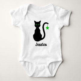 Body Para Bebé Black Cat Nombre Baby Bodysuit