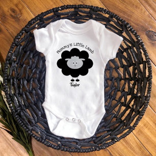 Body Para Bebé Black White Mommys Little Lamb Gender Neutral Cute