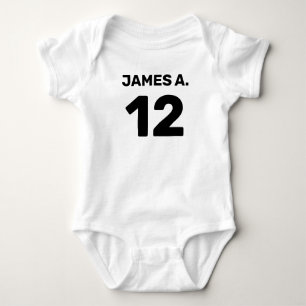 Body Para Bebé Blanco lindo personalizable (diseño frontal y post