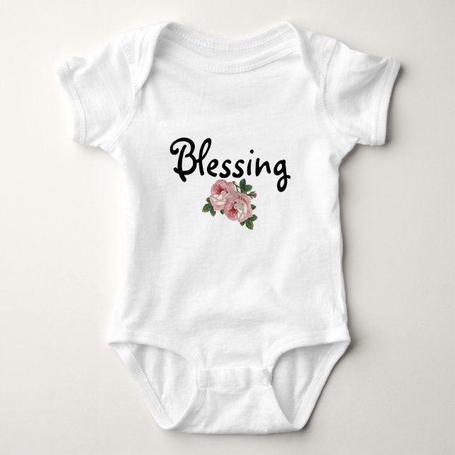 Body Para Bebé Blessing Floral Tutu Bodysuit (Anverso)