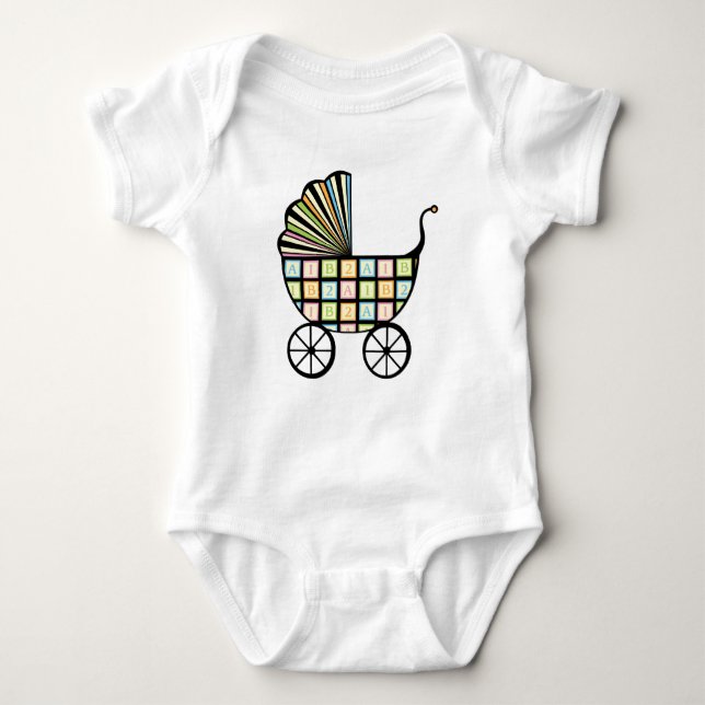 Body Para Bebé Blocks Stroller Baby Bodysuit (Anverso)